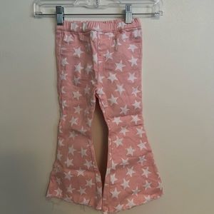 Bailey’s Blossoms pink star bell bottom jeans 💞💫